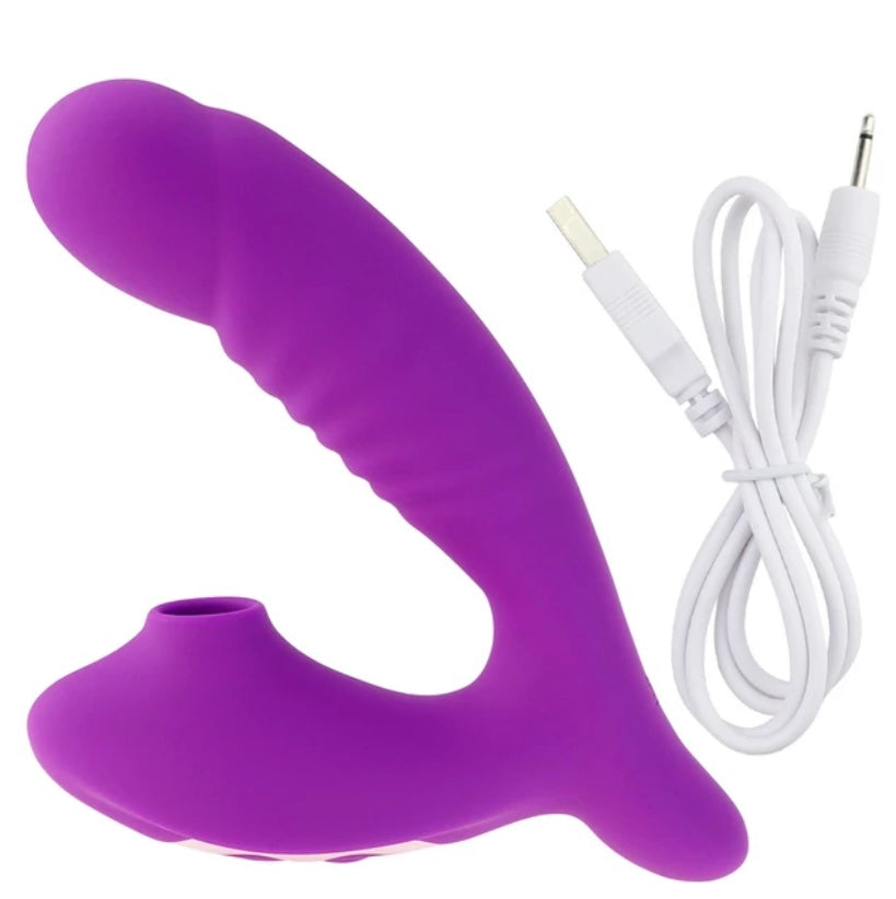 Clitoris Sucker Vibrating Dildo