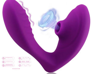 Clitoris Sucker Vibrating Dildo